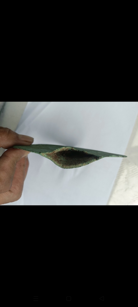 古玩銅器青銅農具真品鑒賞圖