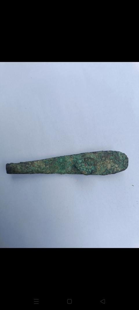 古玩銅器青銅農具真品鑒賞圖