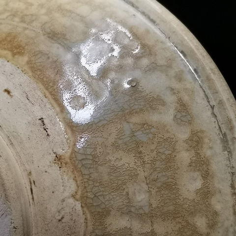 古玩陶瓷鞏縣窯褐釉唇口碗真品鑒賞圖