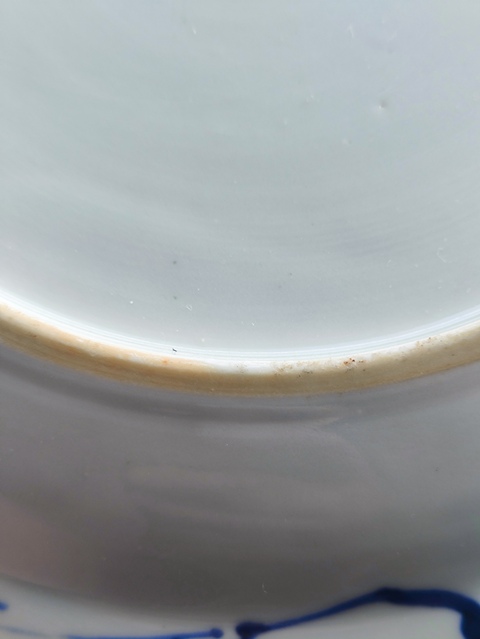 古玩陶瓷青花盤真品鑒賞圖
