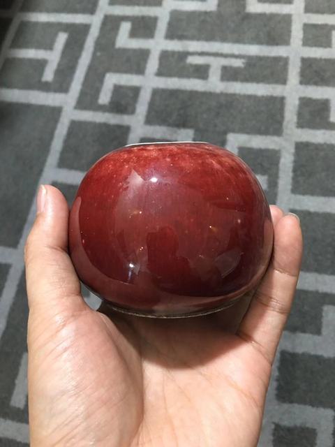 古玩陶瓷郎紅釉水盂真品鑒賞圖
