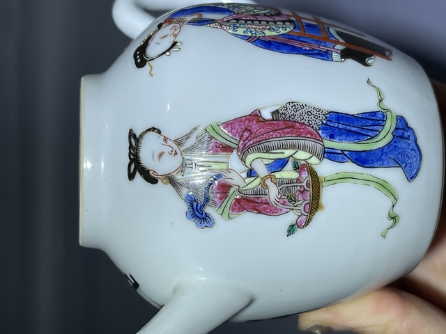 古玩陶瓷粉彩壺真品鑒賞圖