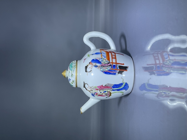 古玩陶瓷粉彩壺真品鑒賞圖