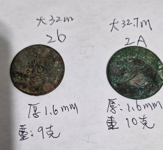 古玩錢幣民國雙旗銅元真品鑒賞圖