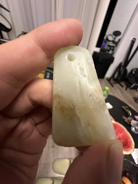 古玩玉器和田玉墜真品鑒賞圖
