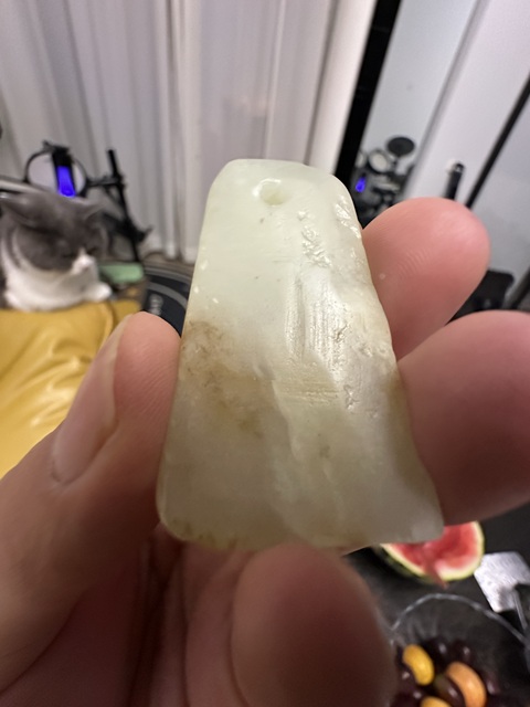 古玩玉器和田玉墜真品鑒賞圖