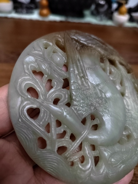 古玩玉器天鵝佩真品鑒賞圖