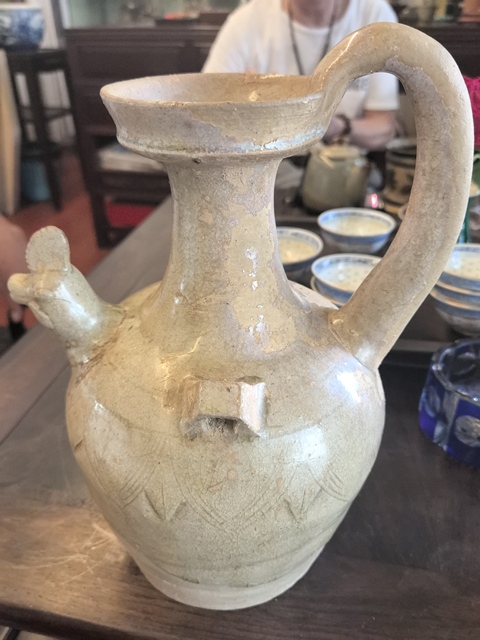 古玩陶瓷洪州窯雞首壺,注意品相真品鑒賞圖