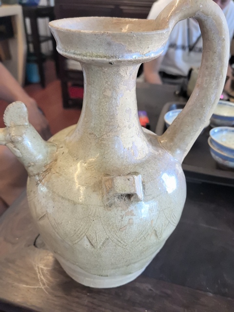 古玩陶瓷洪州窯雞首壺,注意品相真品鑒賞圖