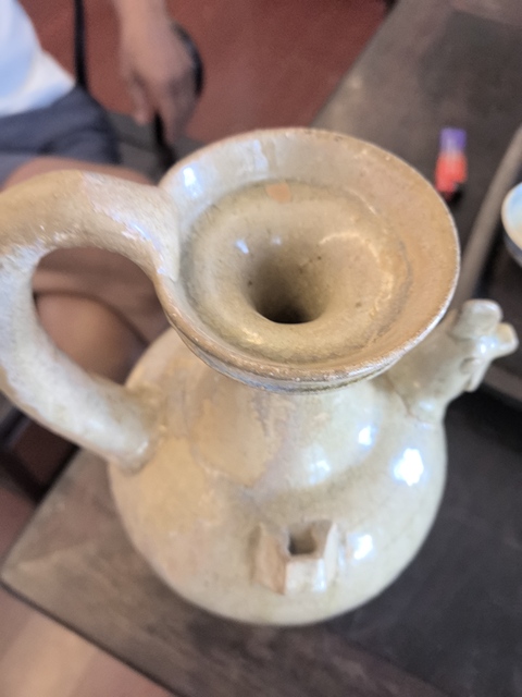 古玩陶瓷洪州窯雞首壺,注意品相真品鑒賞圖