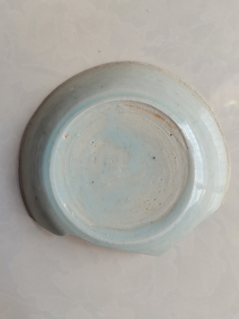 古玩陶瓷湖田窯影青釉印花洗真品鑒賞圖