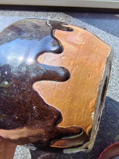 古玩陶瓷明清北方窯口黑釉窯變罐真品鑒賞圖
