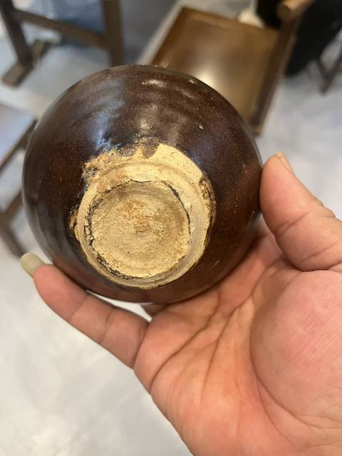 古玩陶瓷吉州窯窯變貼花盞，注意品相真品鑒賞圖