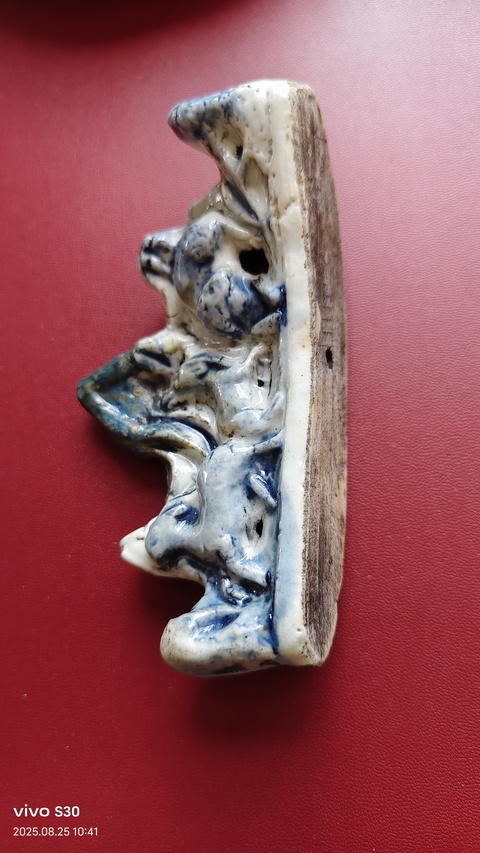 古玩陶瓷三陽開泰筆山真品鑒賞圖