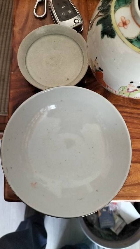 古玩陶瓷越窯青瓷文房洗真品鑒賞圖