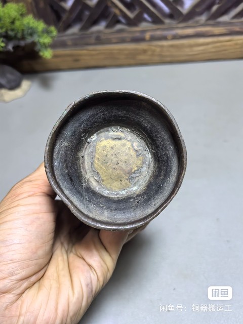 古玩銅器銅瓶真品鑒賞圖