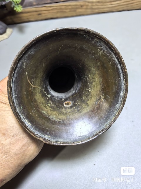 古玩銅器銅瓶真品鑒賞圖