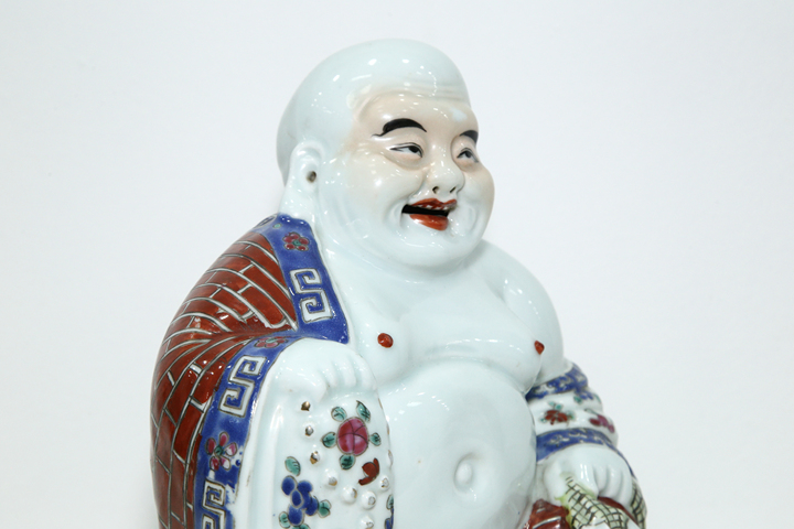 古玩陶瓷民國·粉彩彌勒造像拍賣，當前價格2240元