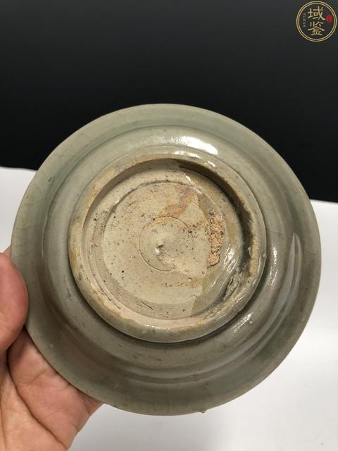 古玩陶瓷元末明初·青釉暗刻花卉紋洗拍賣,當前價格3300元