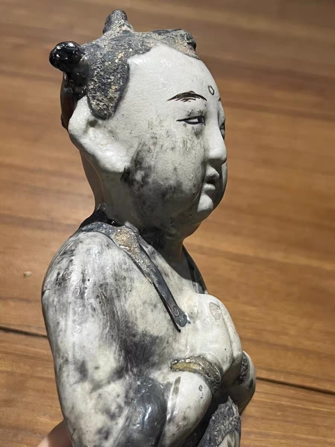 古玩陶瓷磁州窯人物造像真品鑒賞圖