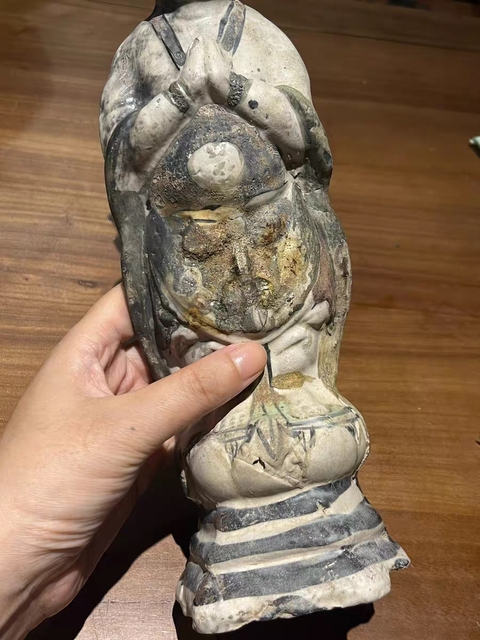 古玩陶瓷磁州窯人物造像真品鑒賞圖