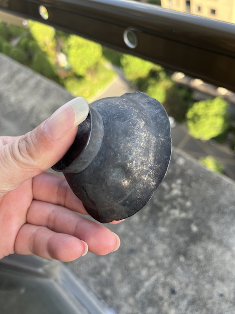 古玩雜項(xiàng)清代葵花口銀杯真品鑒賞圖