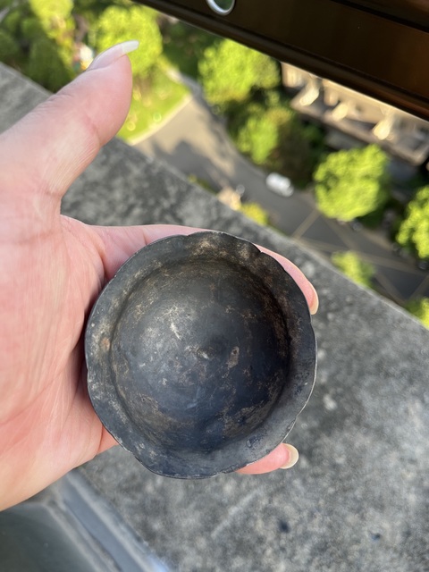 古玩雜項(xiàng)清代葵花口銀杯真品鑒賞圖