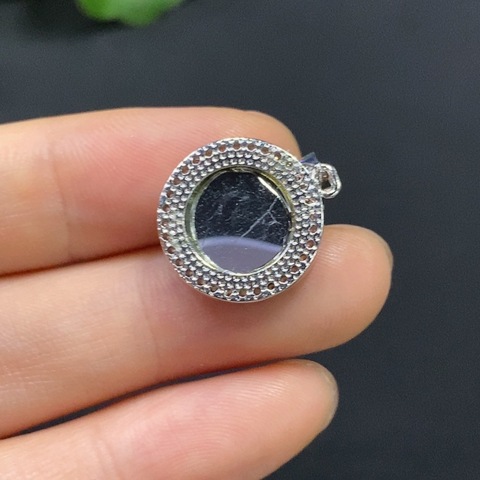 古玩玉器天然翡翠鑲嵌掛件真品鑒賞圖