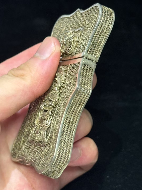 古玩雜項名片盒真品鑒賞圖