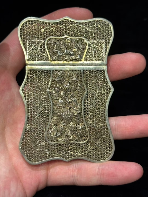 古玩雜項名片盒真品鑒賞圖