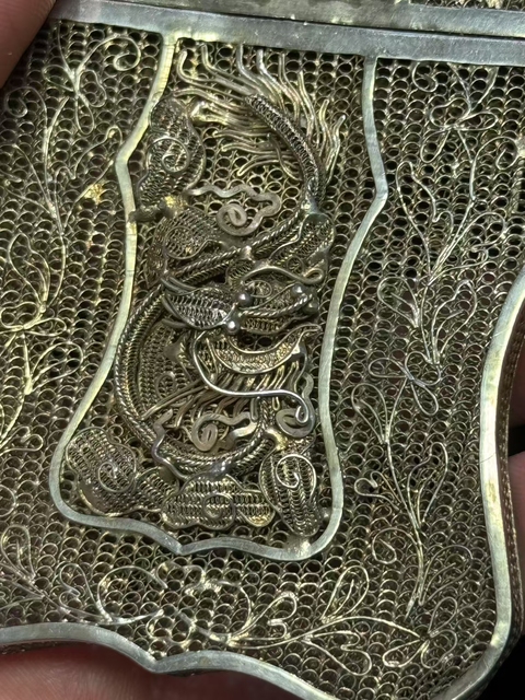 古玩雜項名片盒真品鑒賞圖