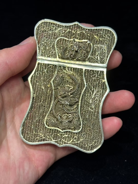 古玩雜項名片盒真品鑒賞圖