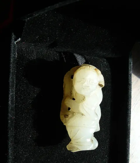 古玩玉器和田玉雕“童子”真品鑒賞圖