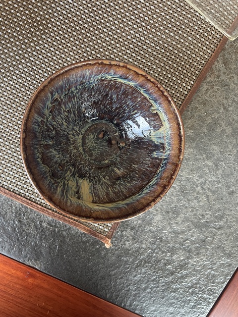 古玩陶瓷吉州窯窯變釉茶盞真品鑒賞圖