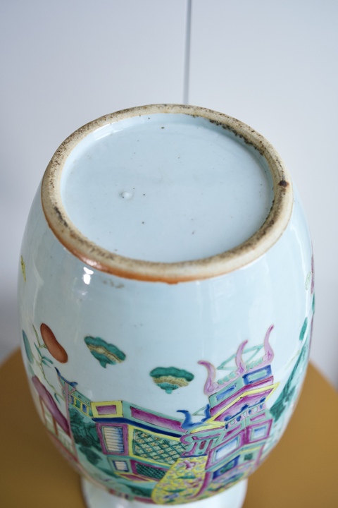 古玩陶瓷粉彩瓶真品鑒賞圖