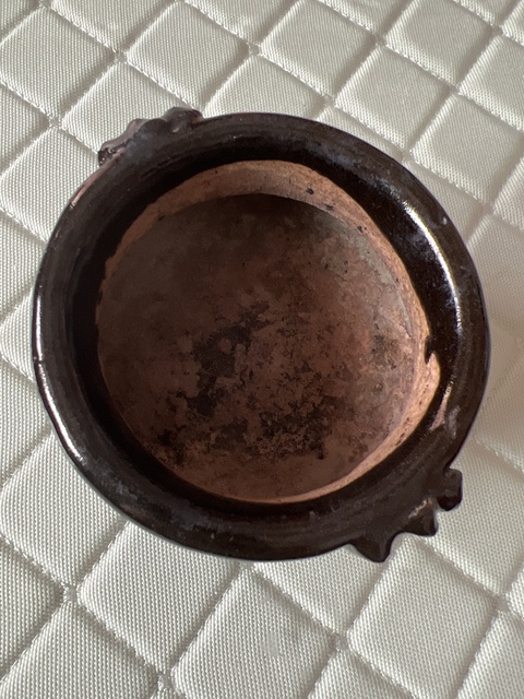 古玩陶瓷清代黑釉香爐真品鑒賞圖