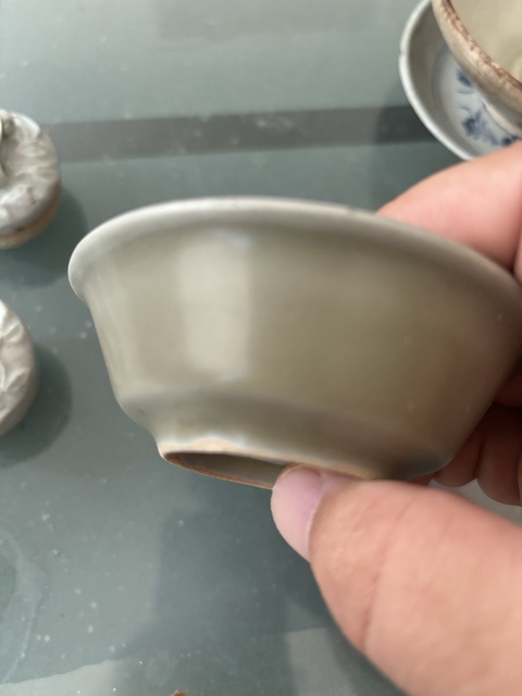 古玩陶瓷龍泉青瓷直壁洗拍賣，當前價格8900元