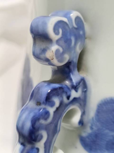 古玩陶瓷青花鹿頭尊真品鑒賞圖