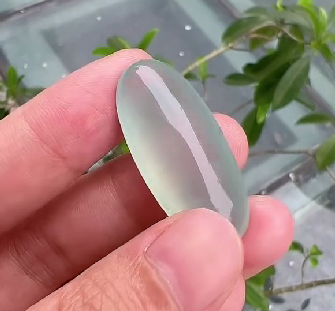 古玩玉器天然翡翠蛋面真品鑒賞圖