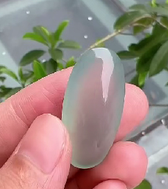 古玩玉器天然翡翠蛋面真品鑒賞圖