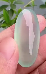 古玩玉器天然翡翠蛋面真品鑒賞圖