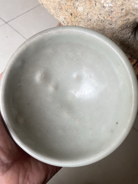 古玩陶瓷耀州窯月白釉盞拍賣，當(dāng)前價(jià)格12000元