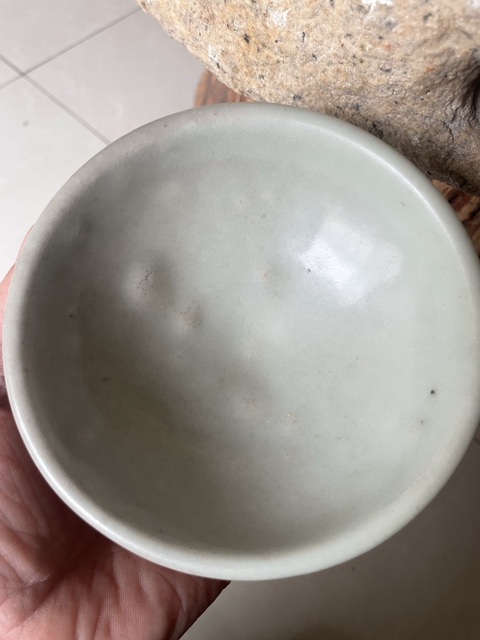 古玩陶瓷耀州窯月白釉盞拍賣，當(dāng)前價(jià)格12000元