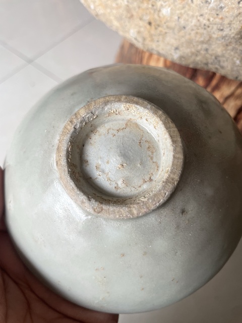 古玩陶瓷耀州窯月白釉盞拍賣，當(dāng)前價(jià)格12000元