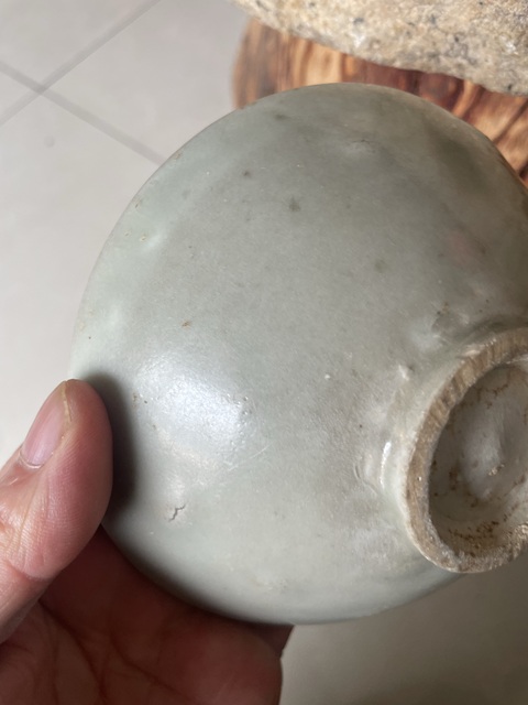 古玩陶瓷耀州窯月白釉盞拍賣，當(dāng)前價(jià)格12000元