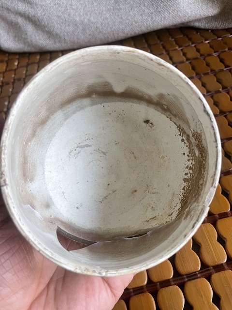 古玩陶瓷磁州窯白地黑彩缽真品鑒賞圖