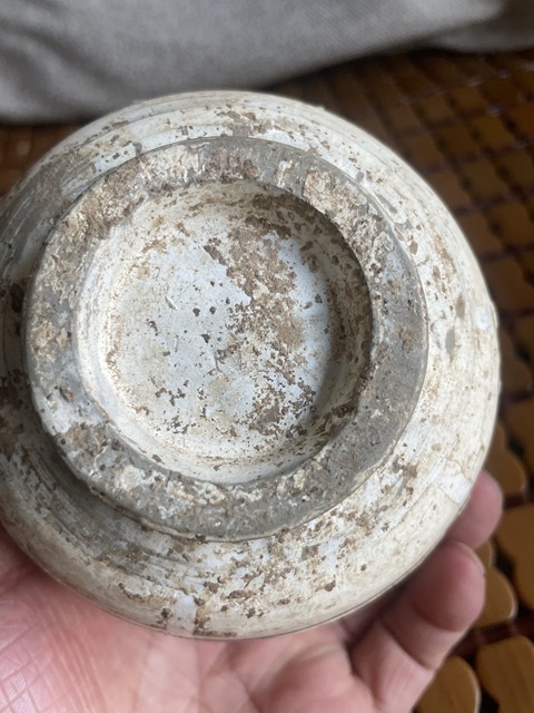 古玩陶瓷磁州窯白地黑彩缽真品鑒賞圖