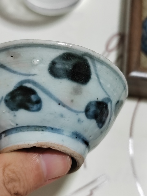 古玩陶瓷青花茶盞真品鑒賞圖