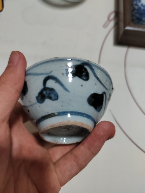 古玩陶瓷青花茶盞真品鑒賞圖