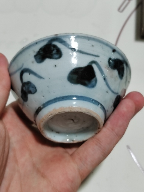 古玩陶瓷青花茶盞真品鑒賞圖
